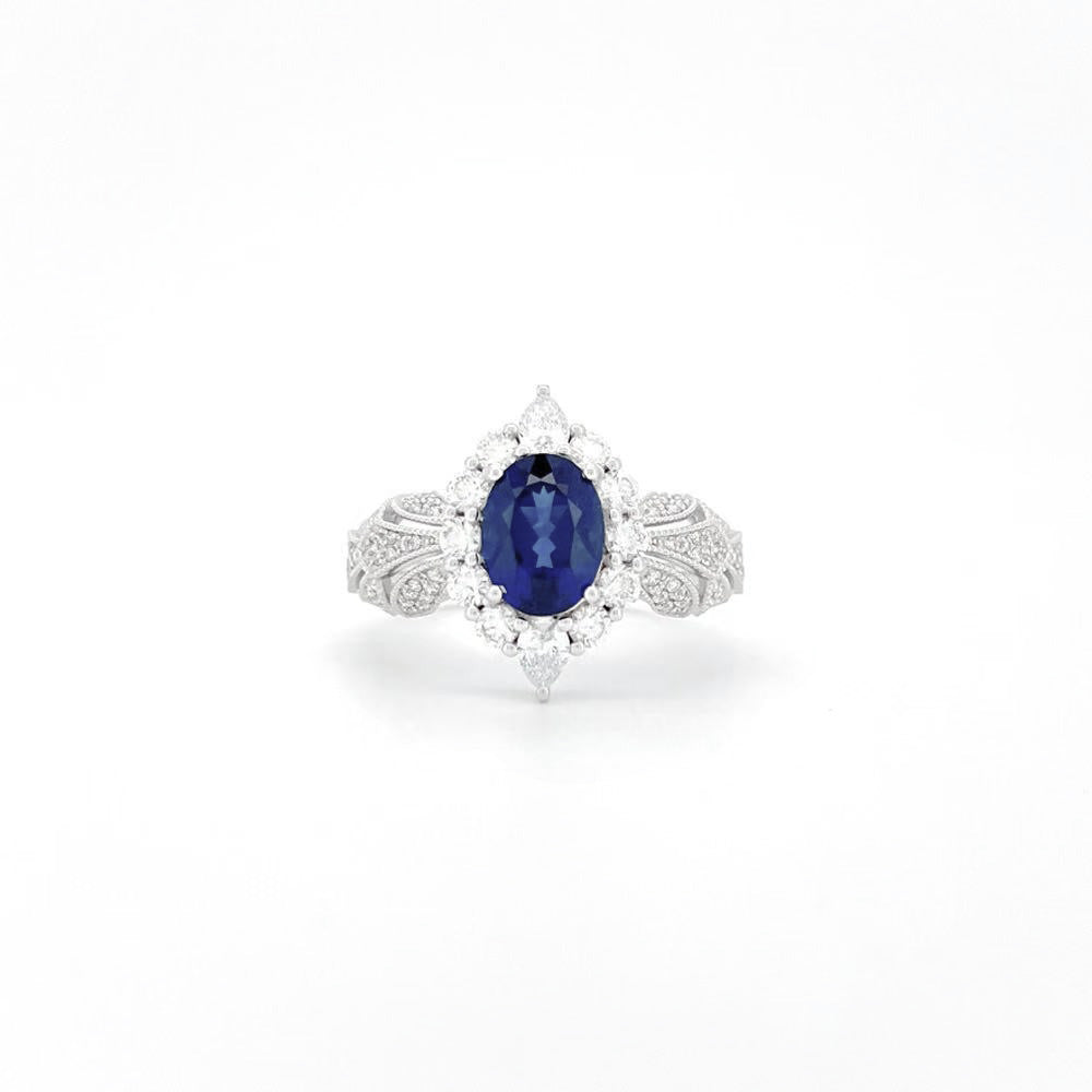 Heirloom Antique-Inspired 1.74 Carat Sapphire Ring