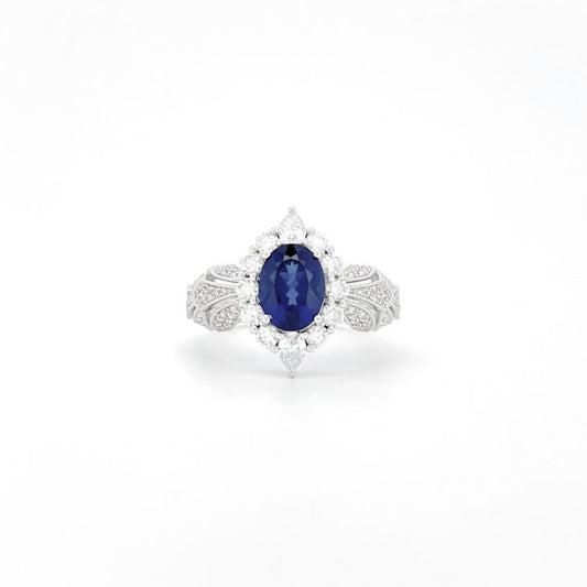 Heirloom Antique-Inspired 1.74 Carat Sapphire Ring