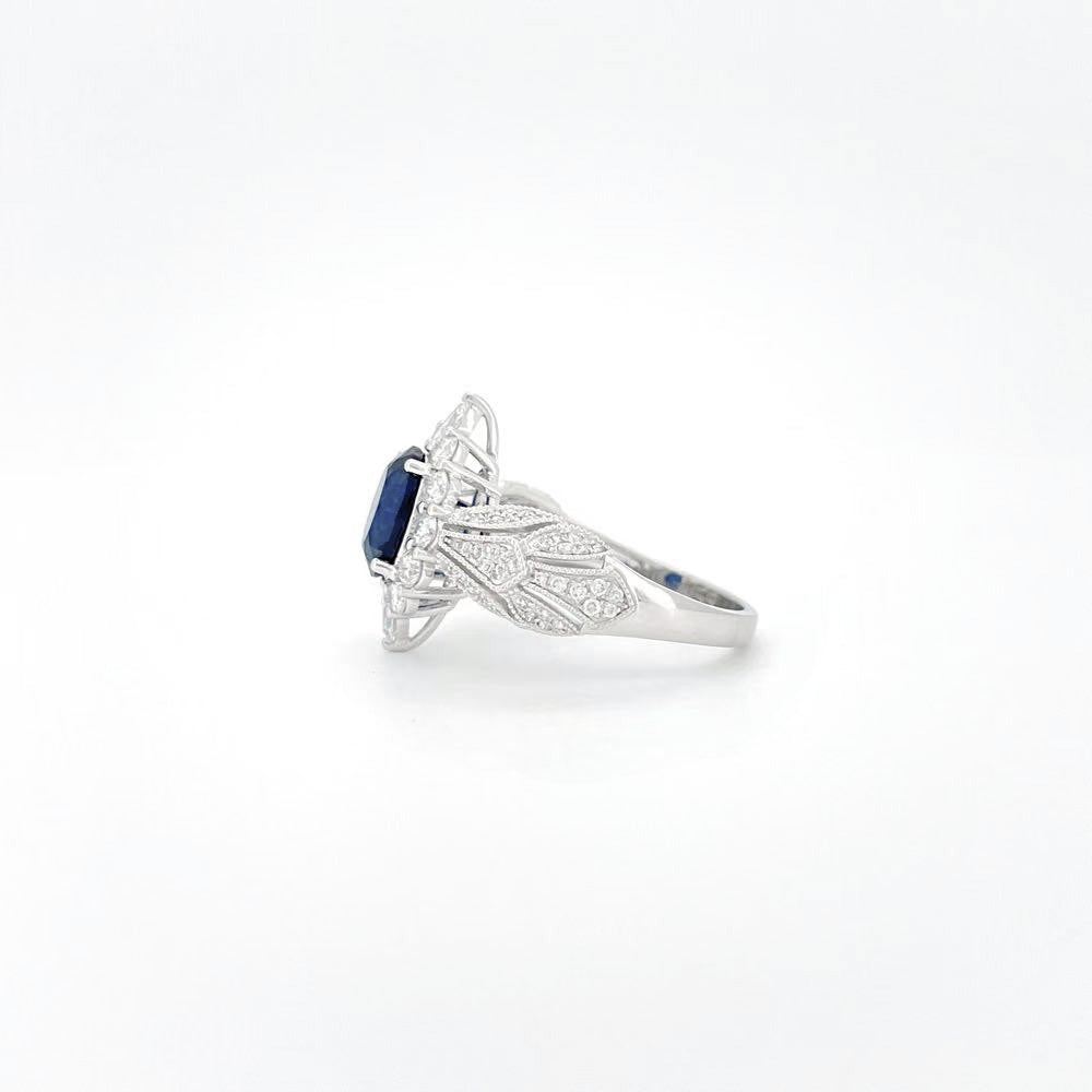 Heirloom Antique-Inspired 1.74 Carat Sapphire Ring
