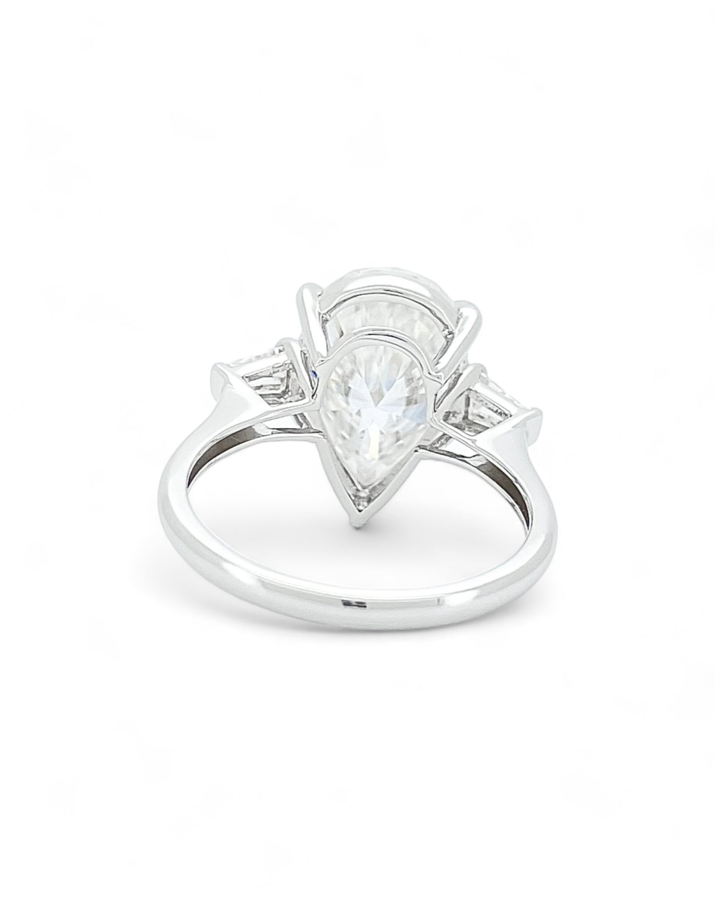 Elegance Pear Moisssanite Ring