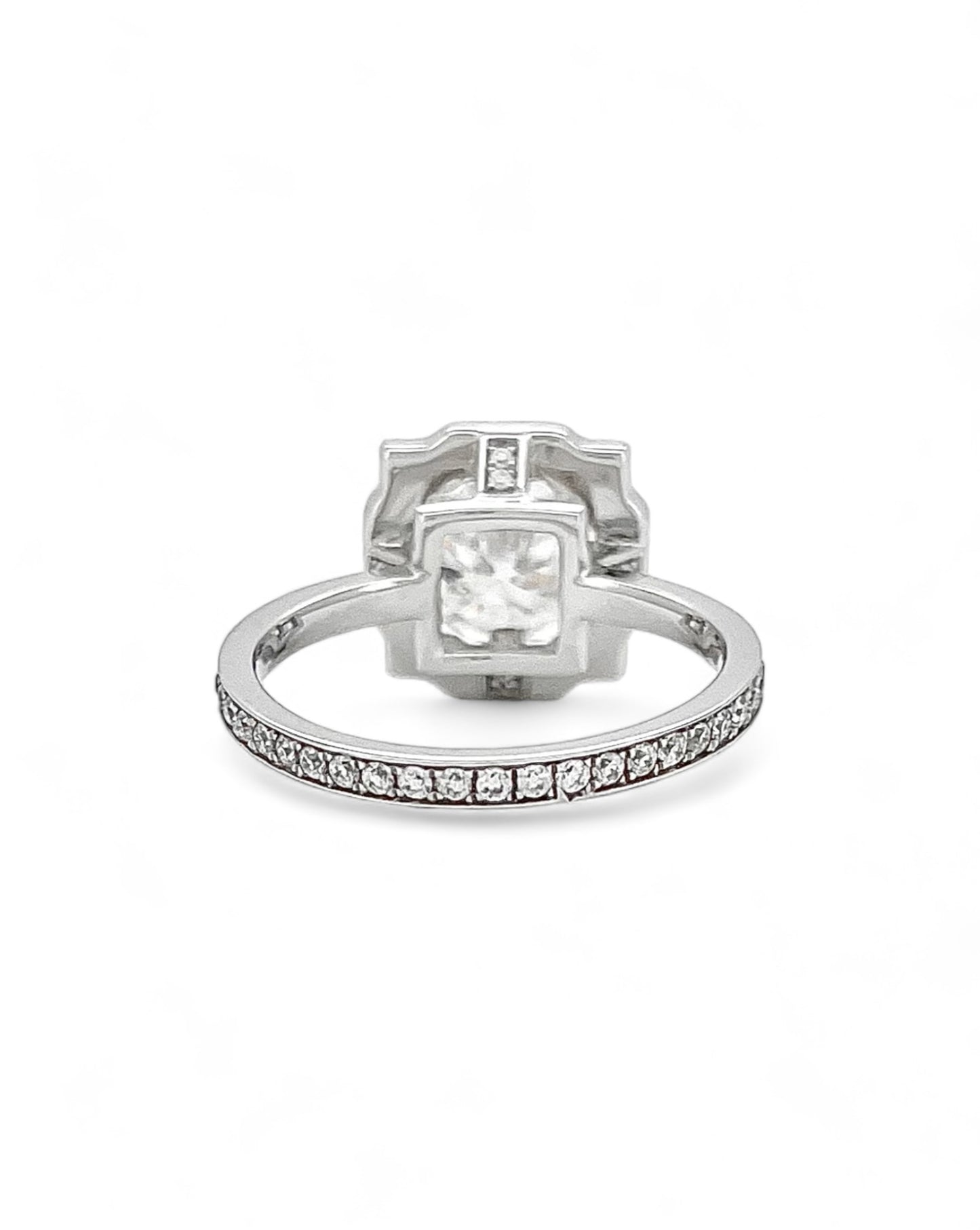 Empress Aura Moissanite Ring