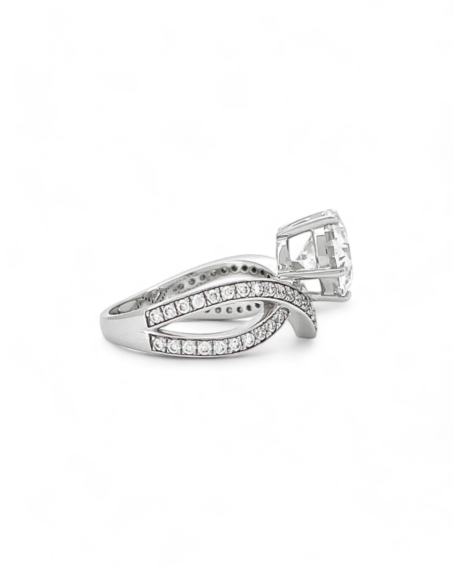 Emotion Round Moissanite Ring