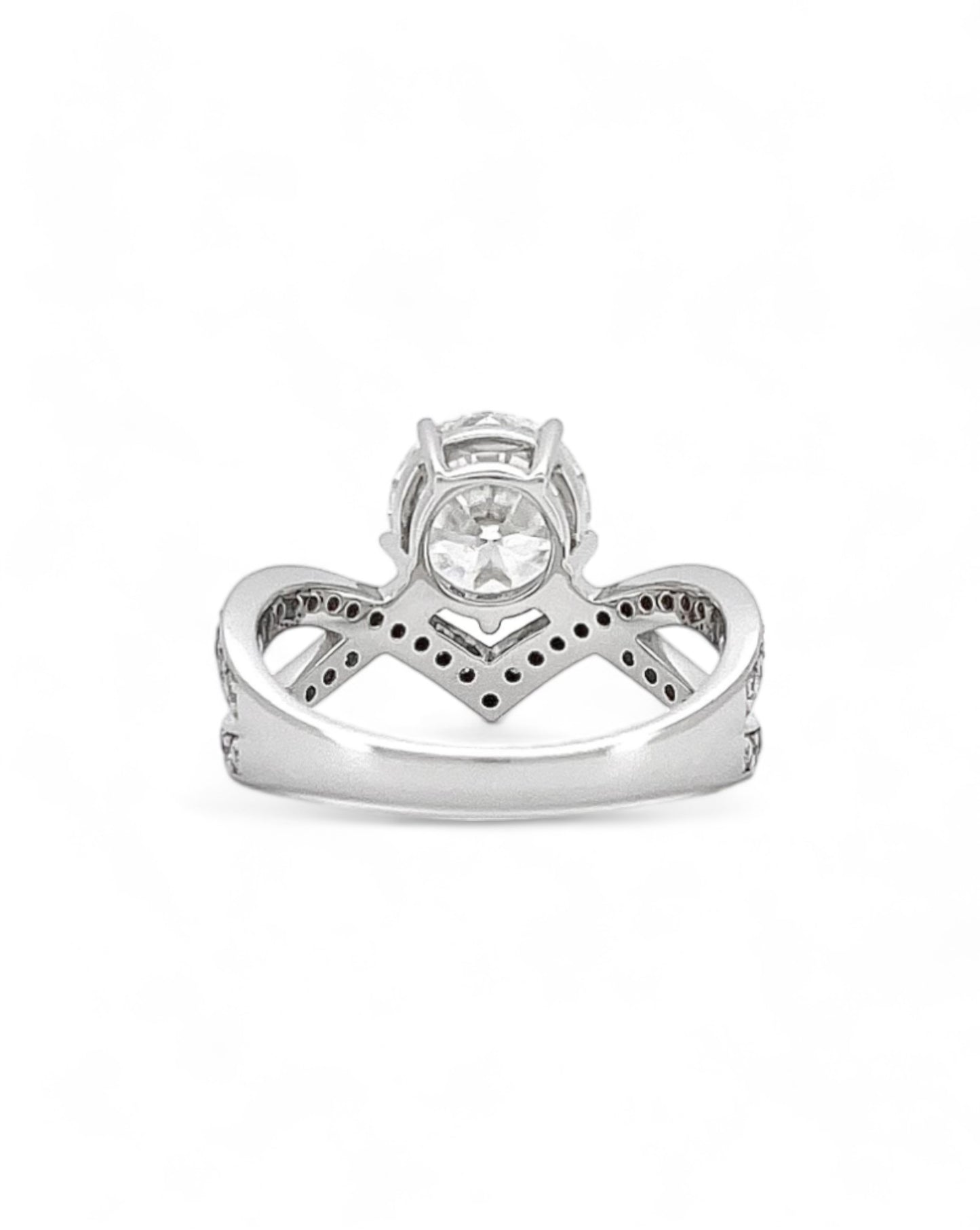 Emotion Round Moissanite Ring