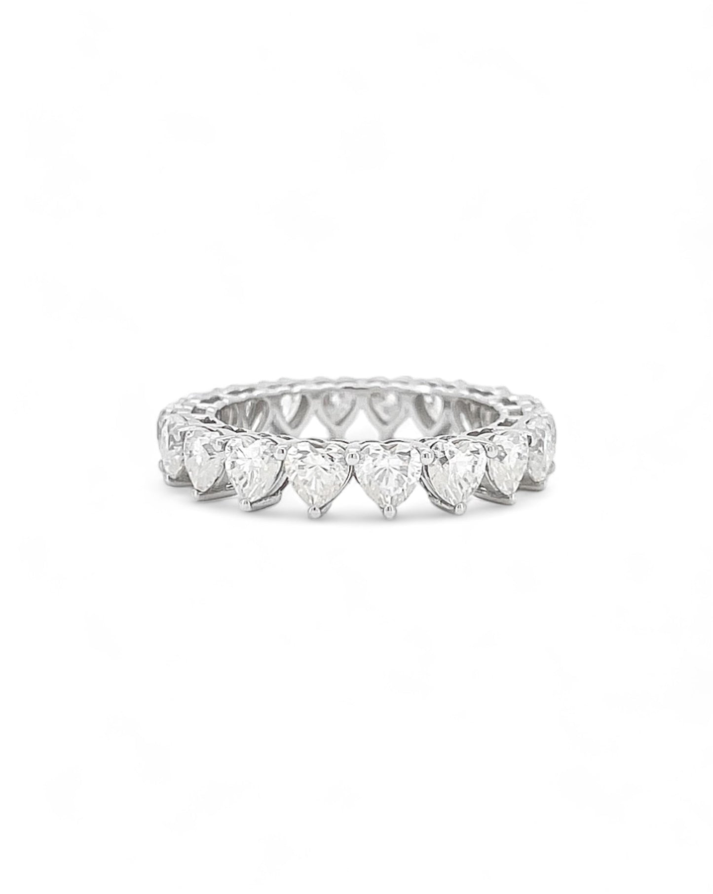Promise Heart Moissanite Band Ring