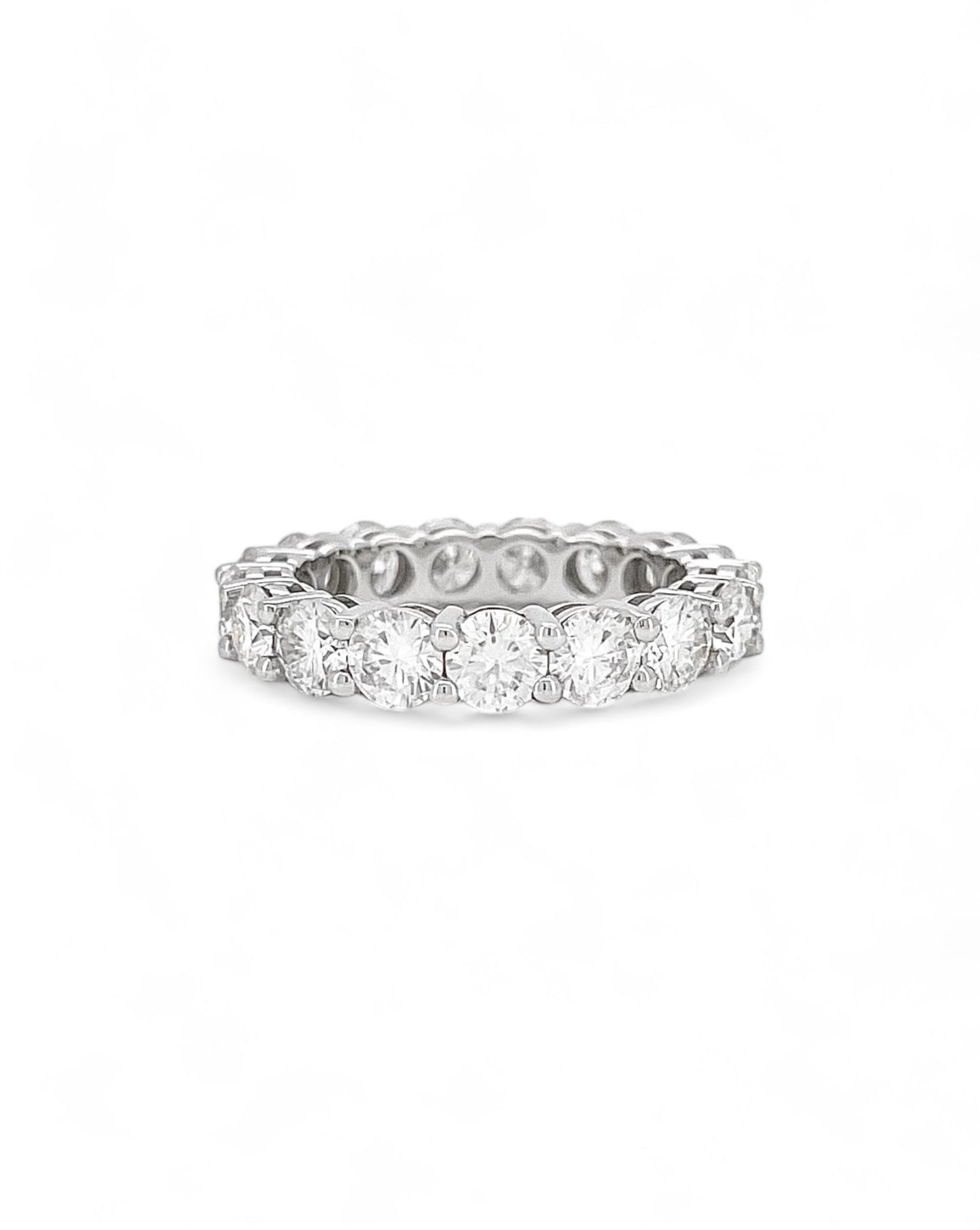 Promise Round Moissanite Band Ring