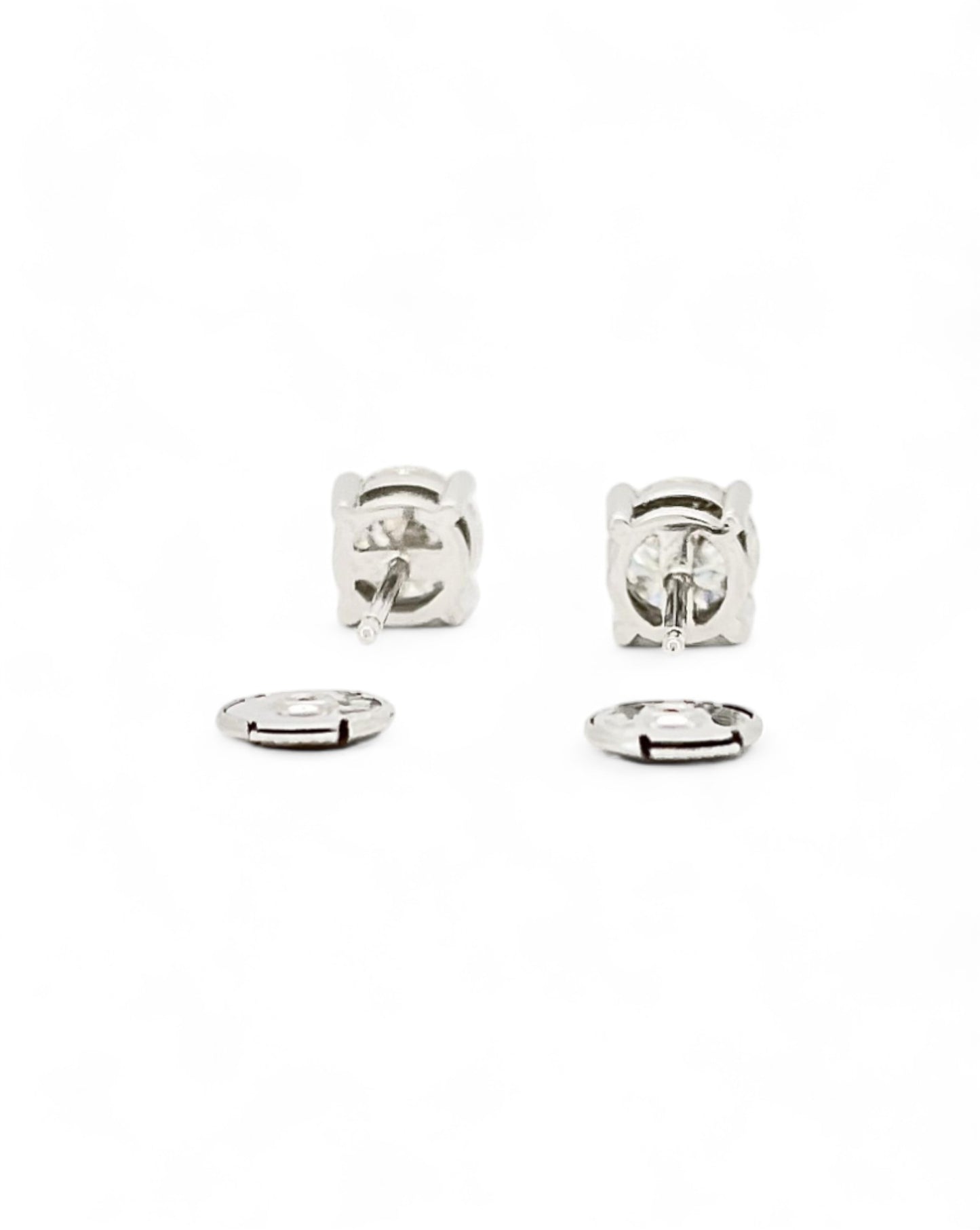 Moonlight Round Moissanite Earrings