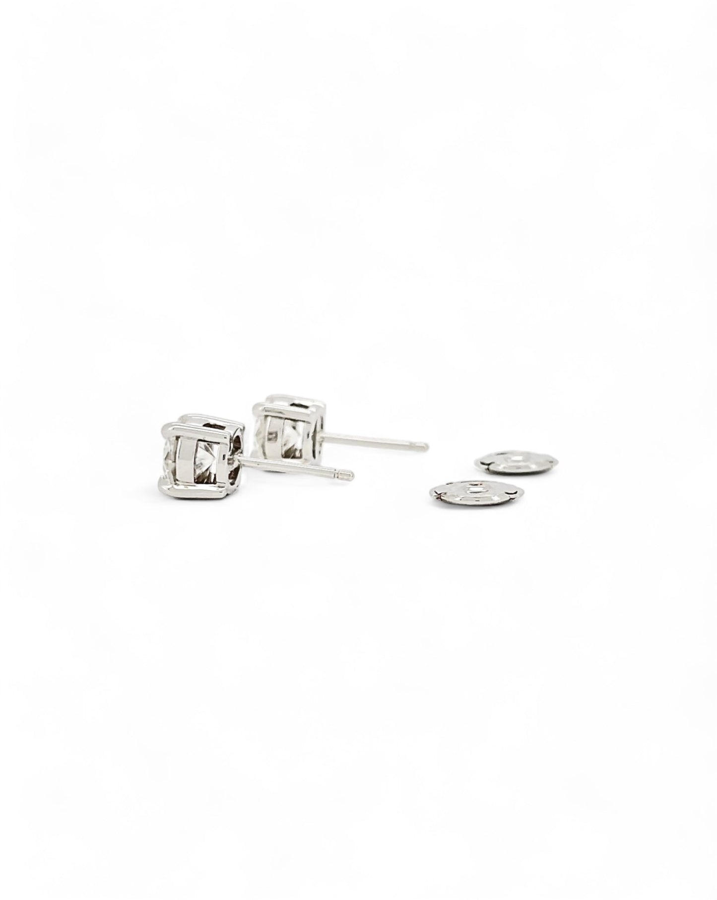 Moonlight Round Moissanite Earrings