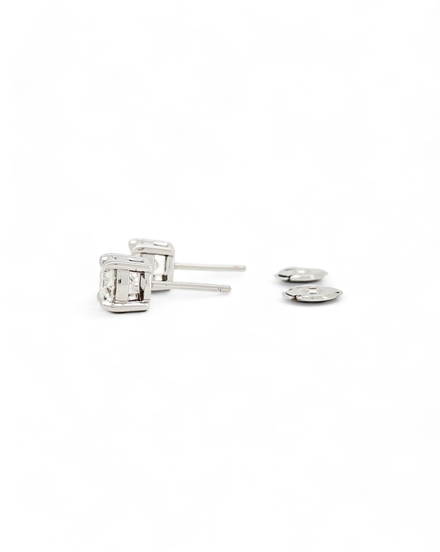 Moonlight Round Moissanite Earrings