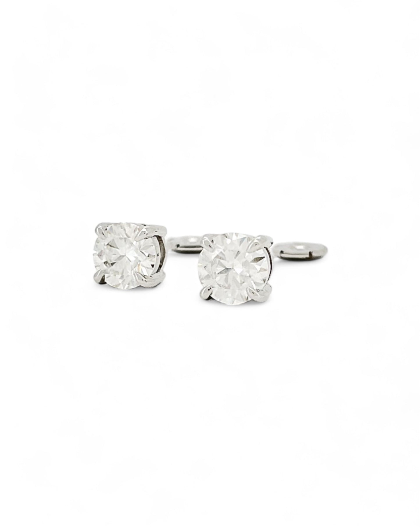 Moonlight Round Moissanite Earrings