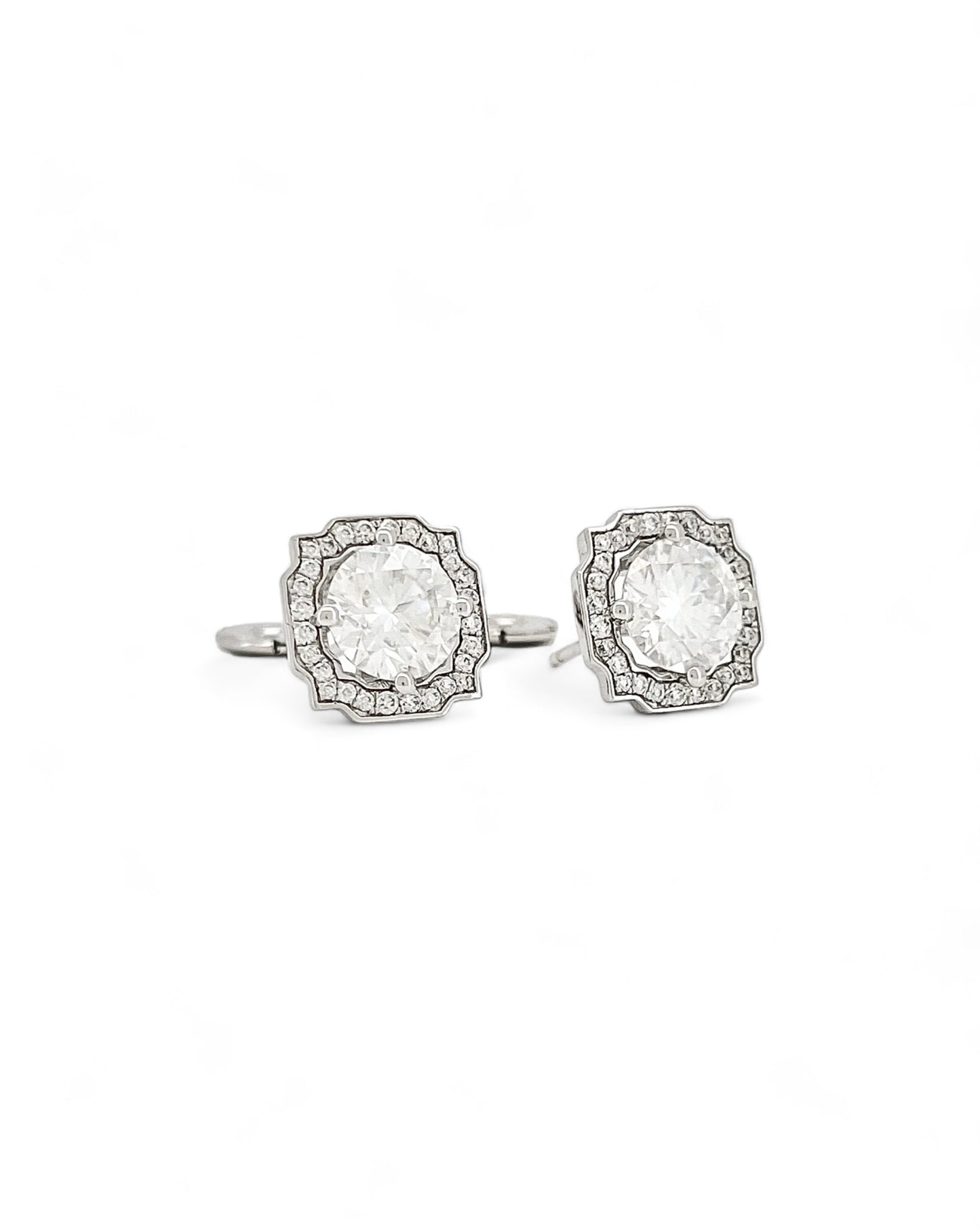 Empress Aura Moissanite Earrings