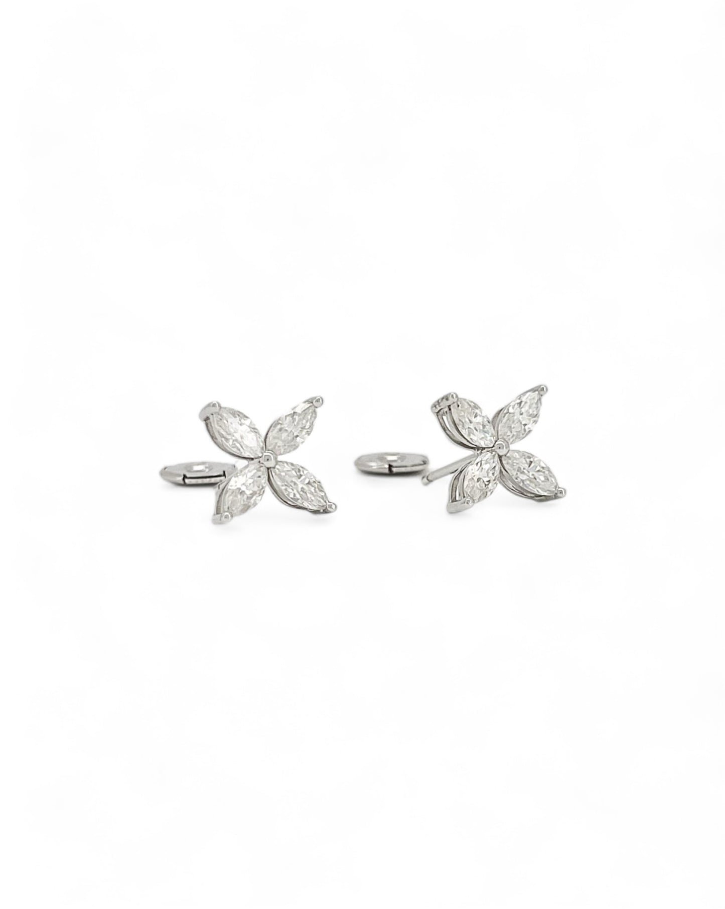 Whisper Round Moissanit Earrings
