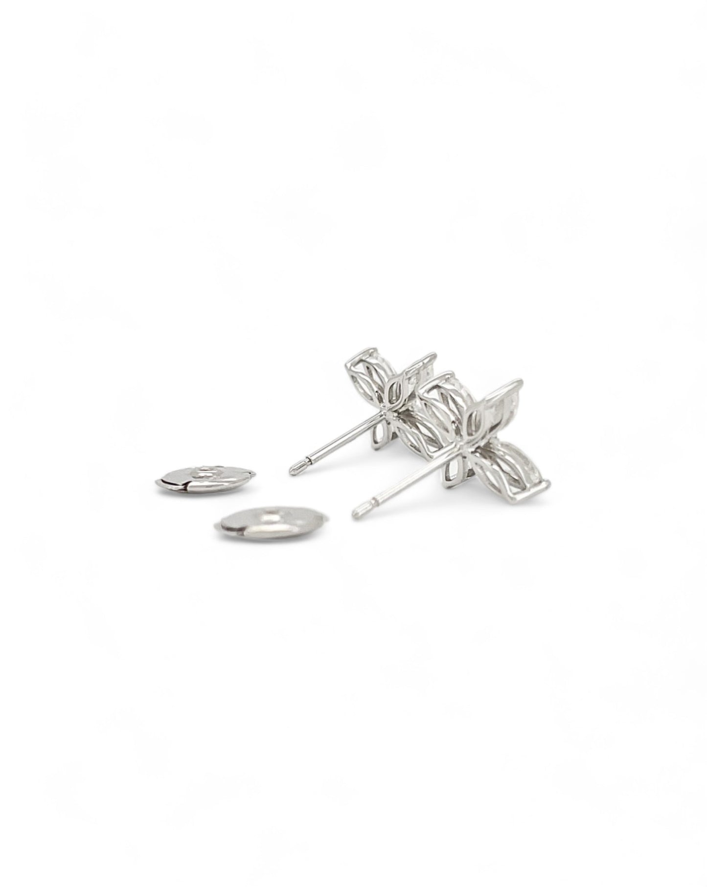 Whisper Round Moissanit Earrings