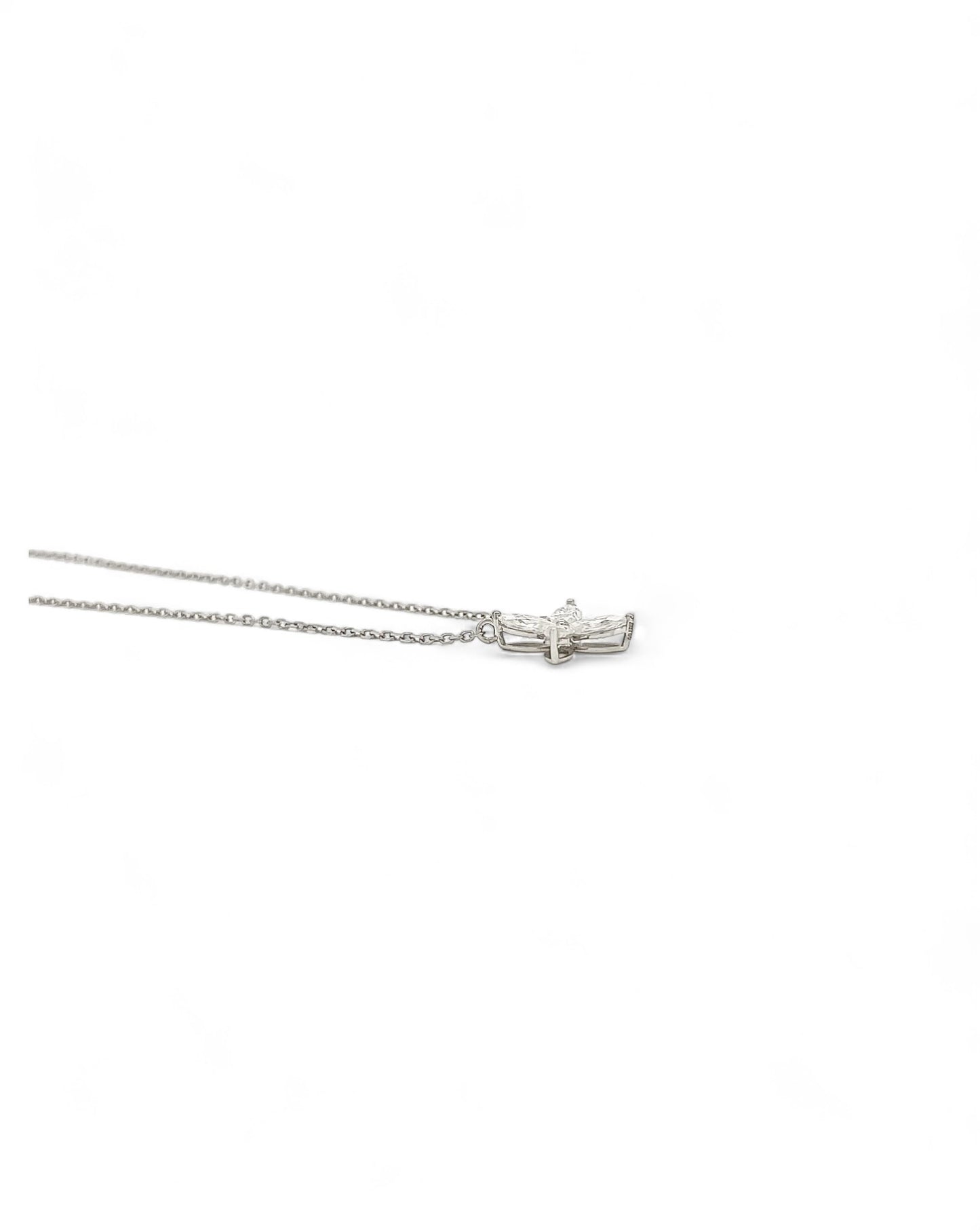 Whisper Round Moissanite Necklace