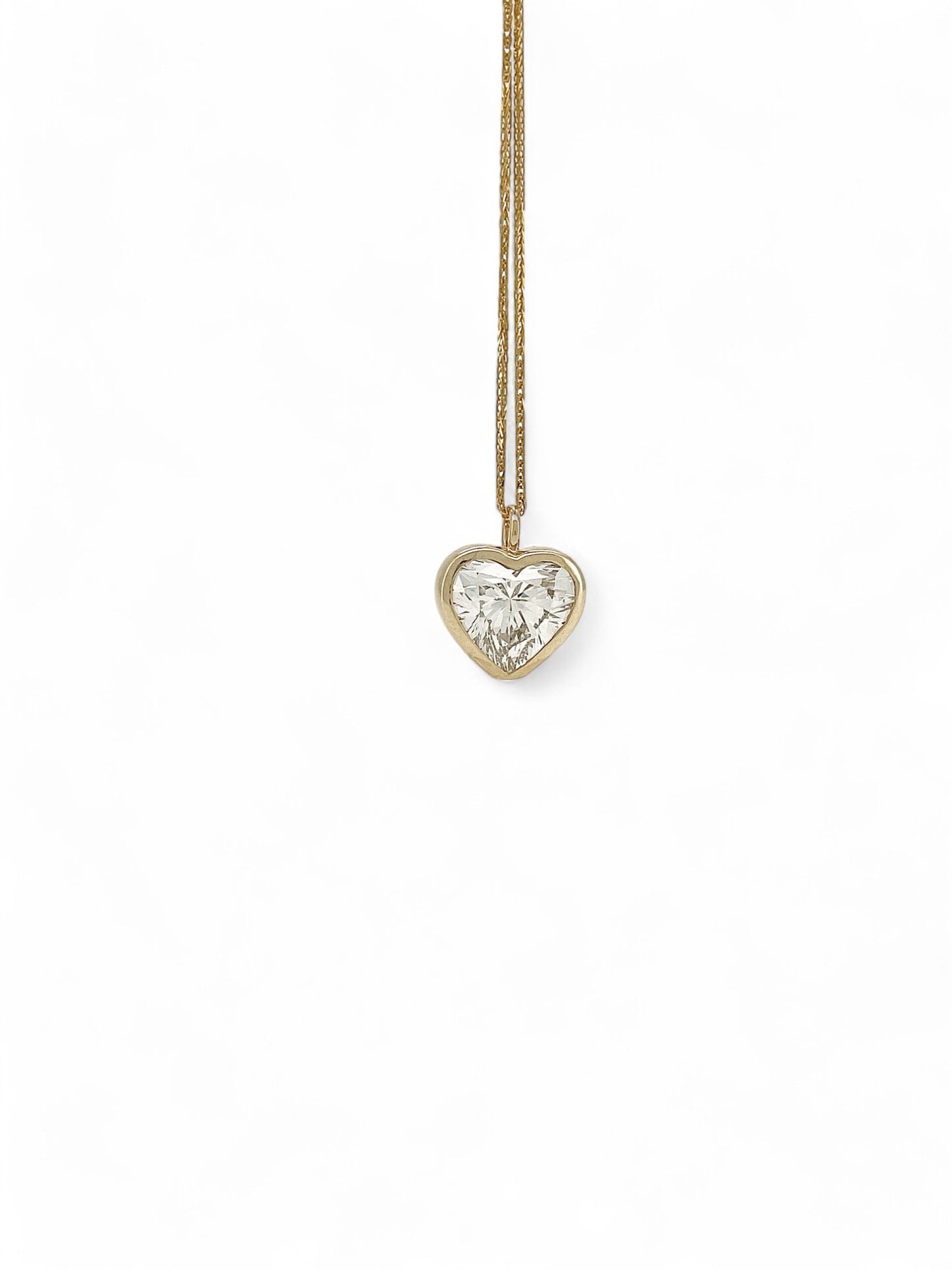 Tipsy Heart of Light Diamond Pendant