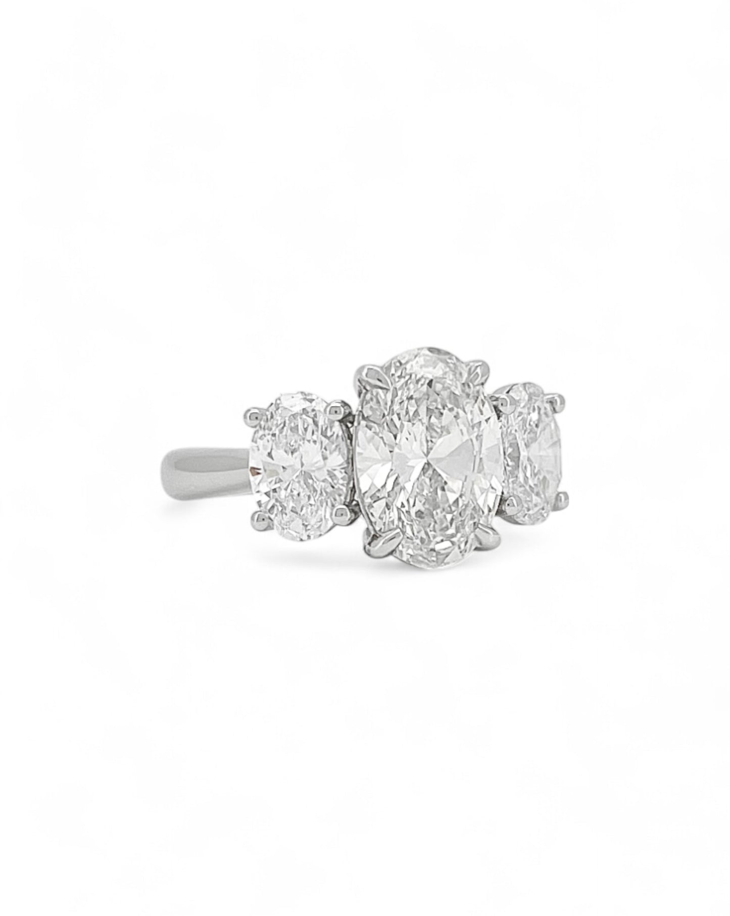 Elegance Triple Oval Diamond Ring