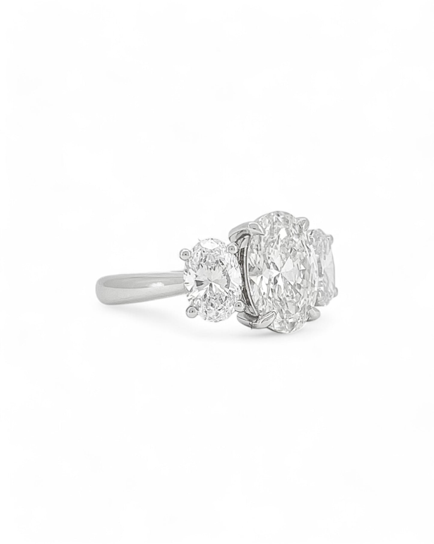 Elegance Triple Oval Diamond Ring