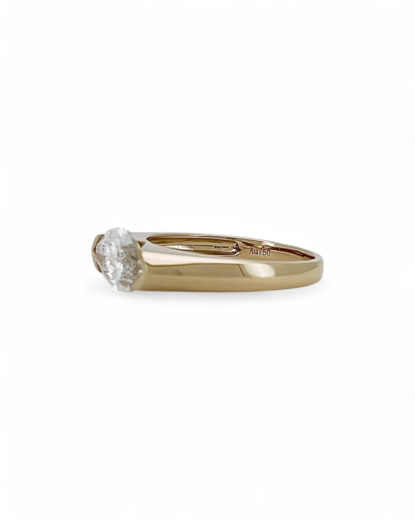 Tipsy East-west Set Marquise Diamond Ring