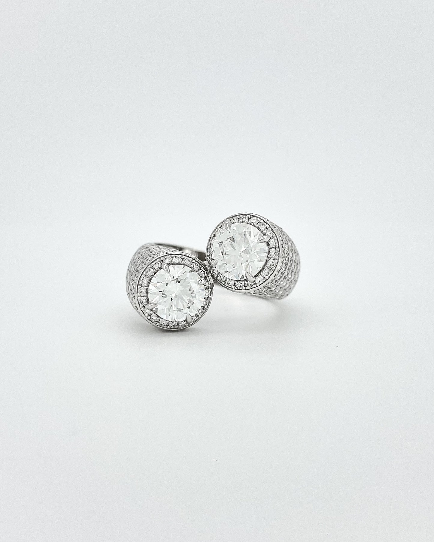 Heirloom Celestial Duo Diamond Signet Rings