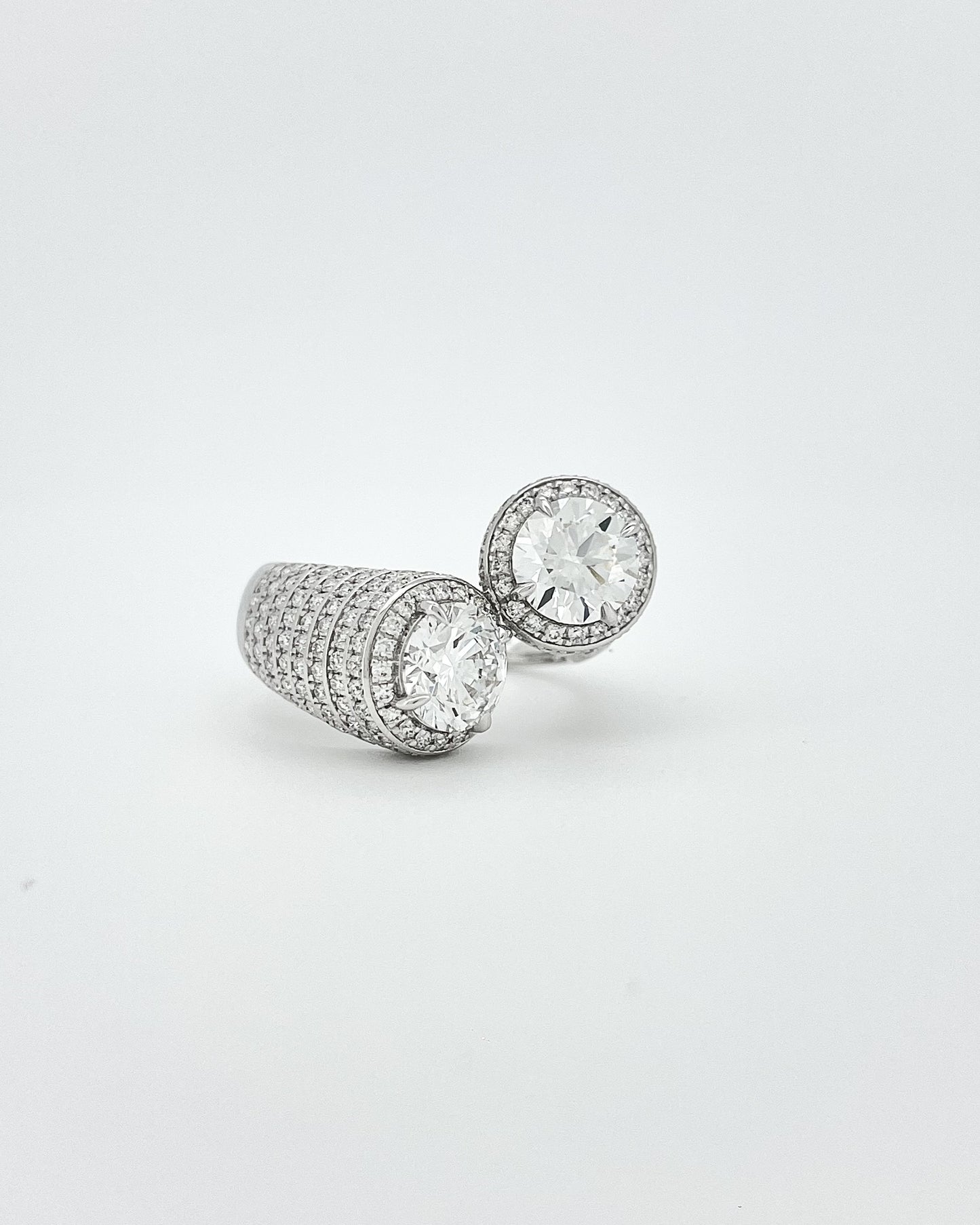 Heirloom Celestial Duo Diamond Signet Rings