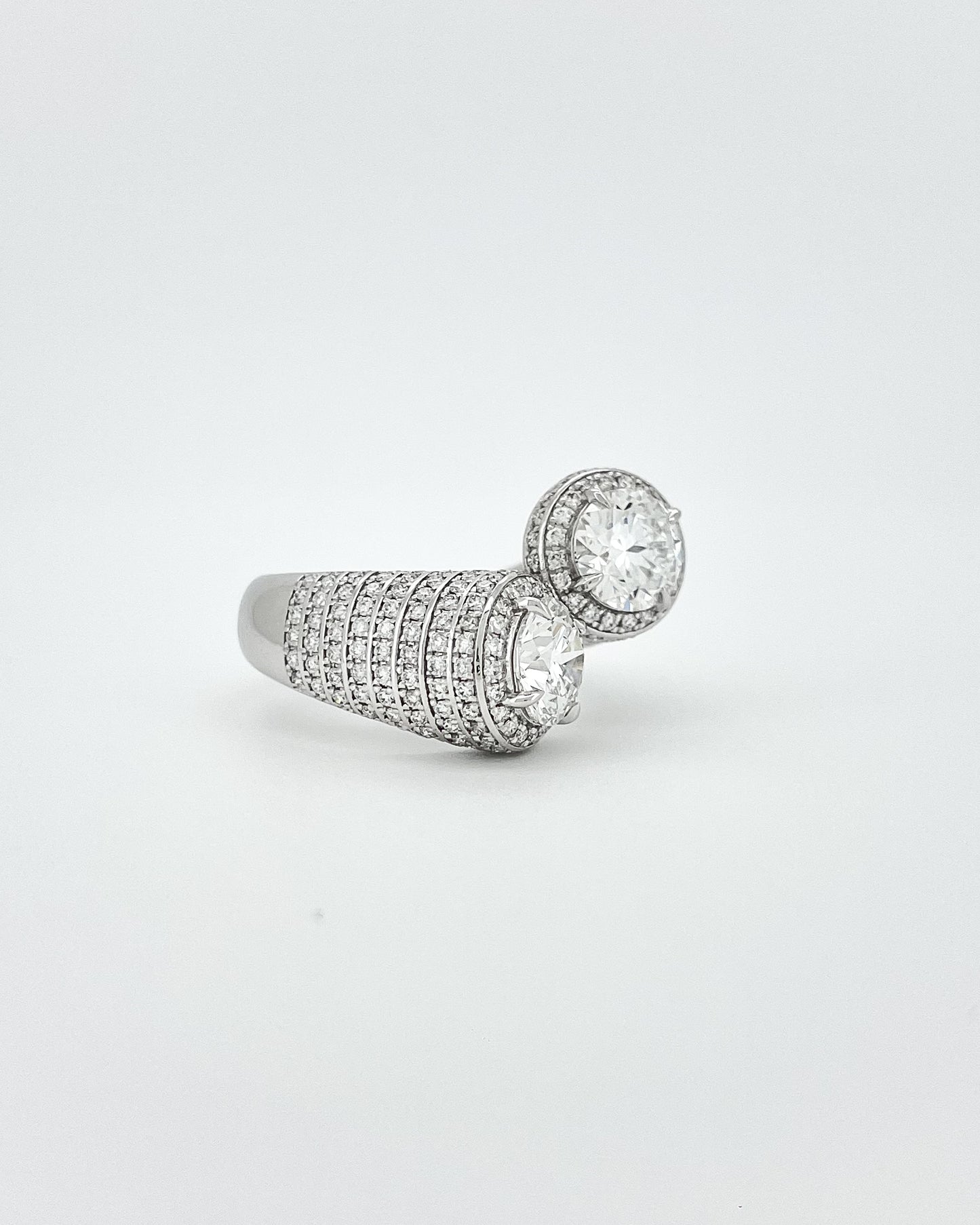 Heirloom Celestial Duo Diamond Signet Rings
