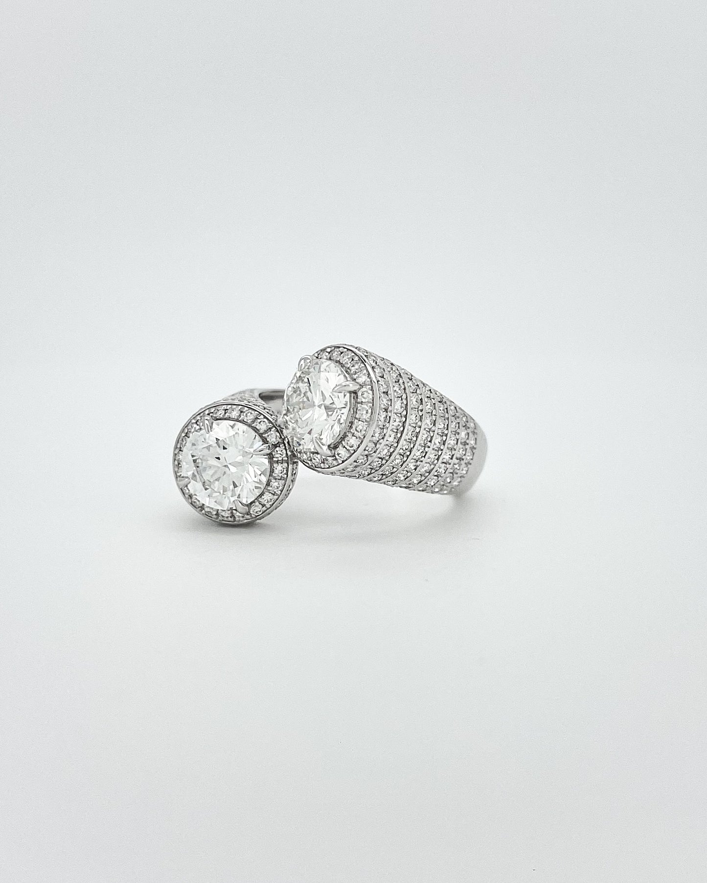 Heirloom Celestial Duo Diamond Signet Rings