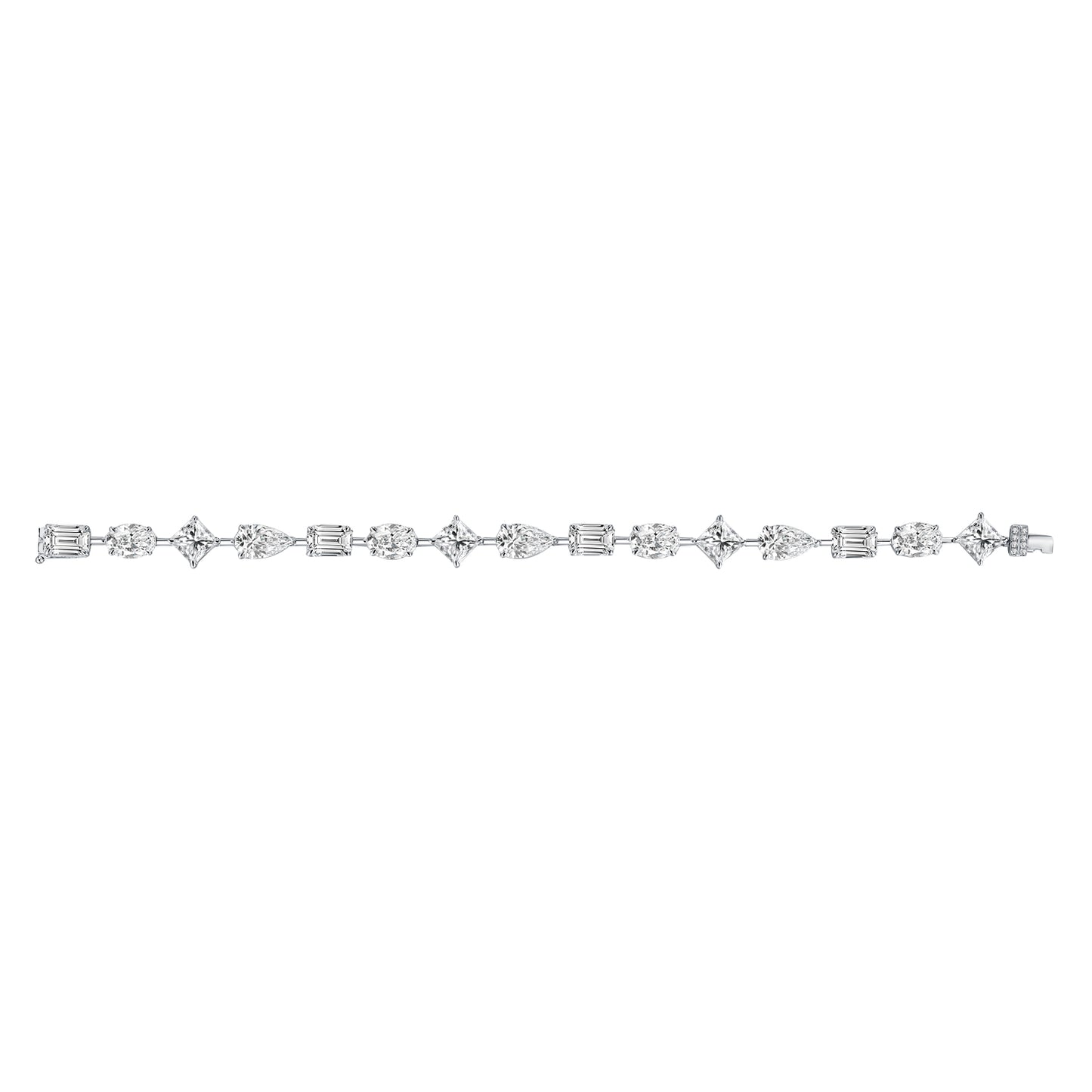 Moonlight Multi-Shape Diamond Tennis Bracelet