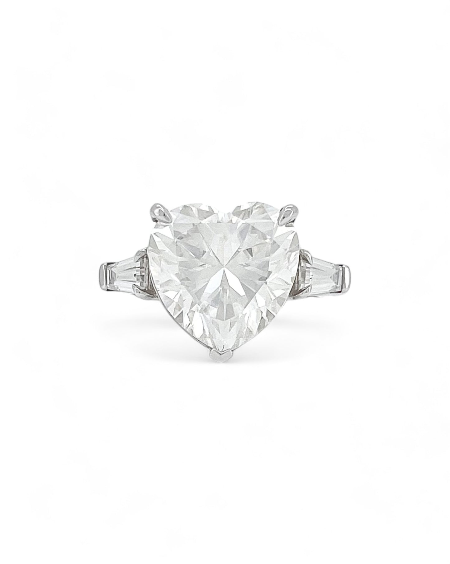 Elegance Heart Shape Moissanite Ring