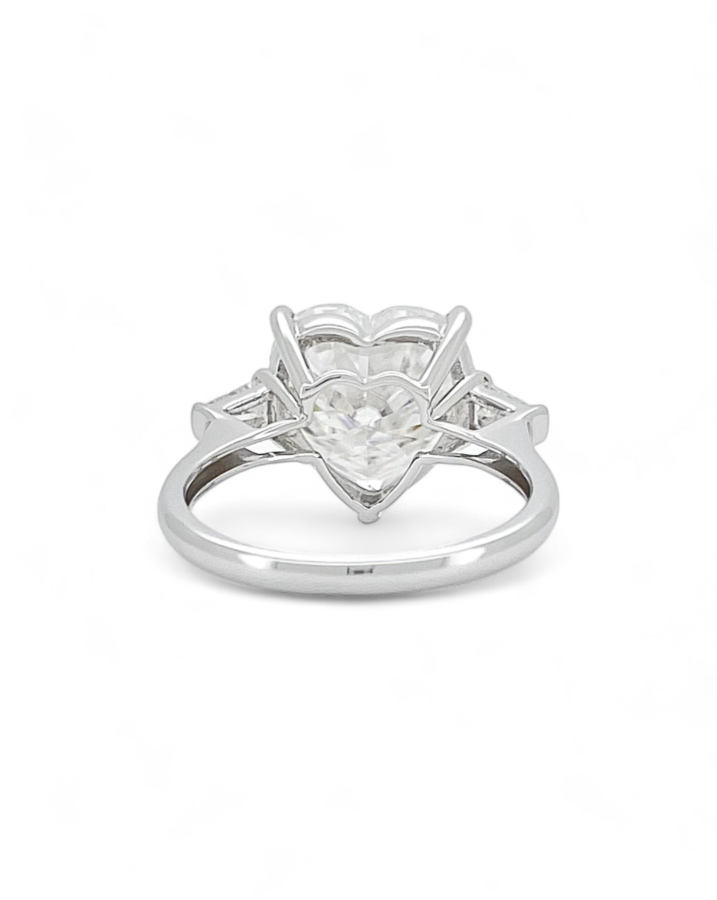 Elegance Heart Shape Moissanite Ring