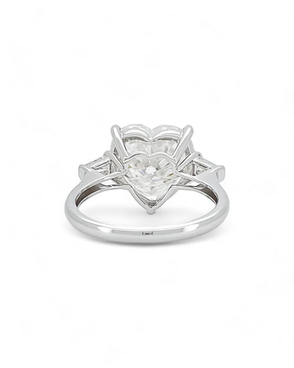 Elegance Heart Shape Moissanite Ring