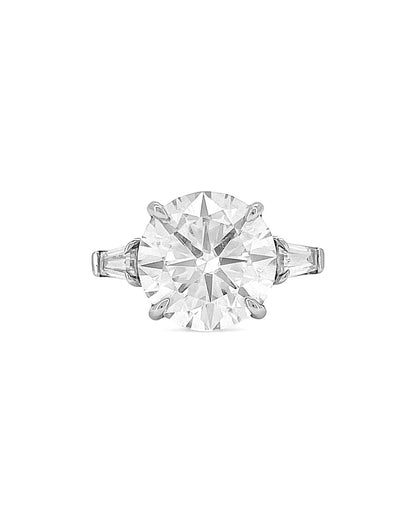 Elegance Round Moissanite Ring