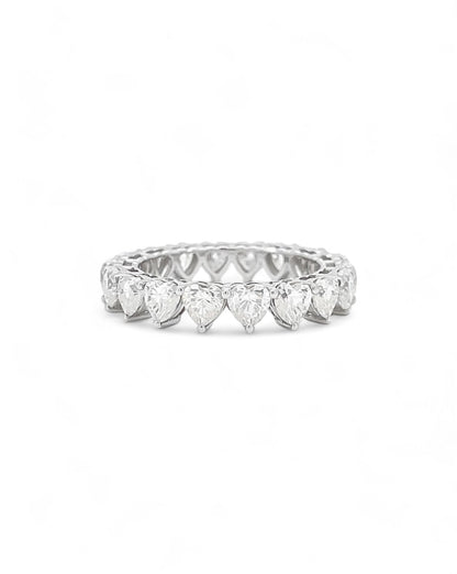 Promise Heart Moissanite Band Ring