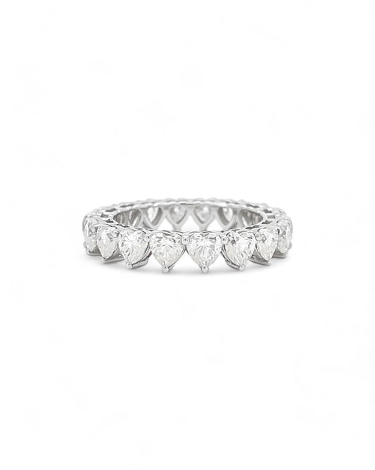 Promise Heart Moissanite Band Ring