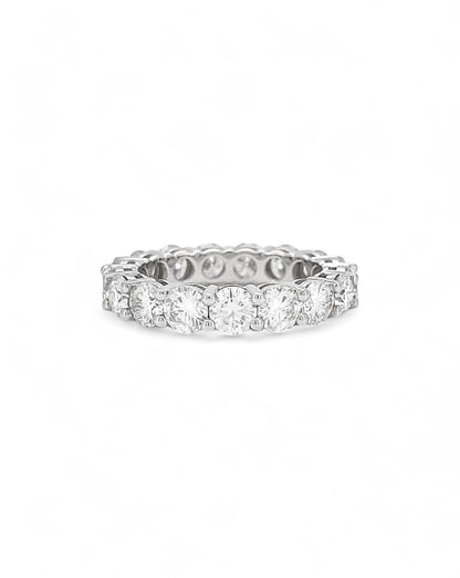 Promise Round Moissanite Band Ring