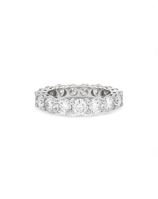 Promise Round Moissanite Band Ring