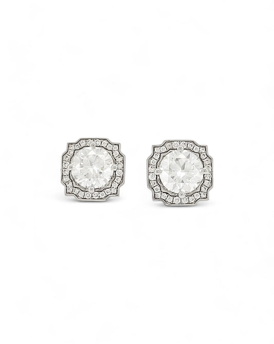 Empress Aura Moissanite Earrings