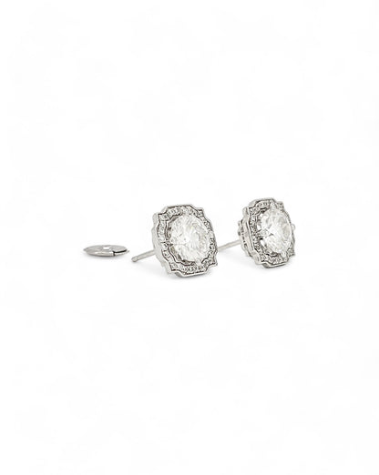 Empress Aura Moissanite Earrings