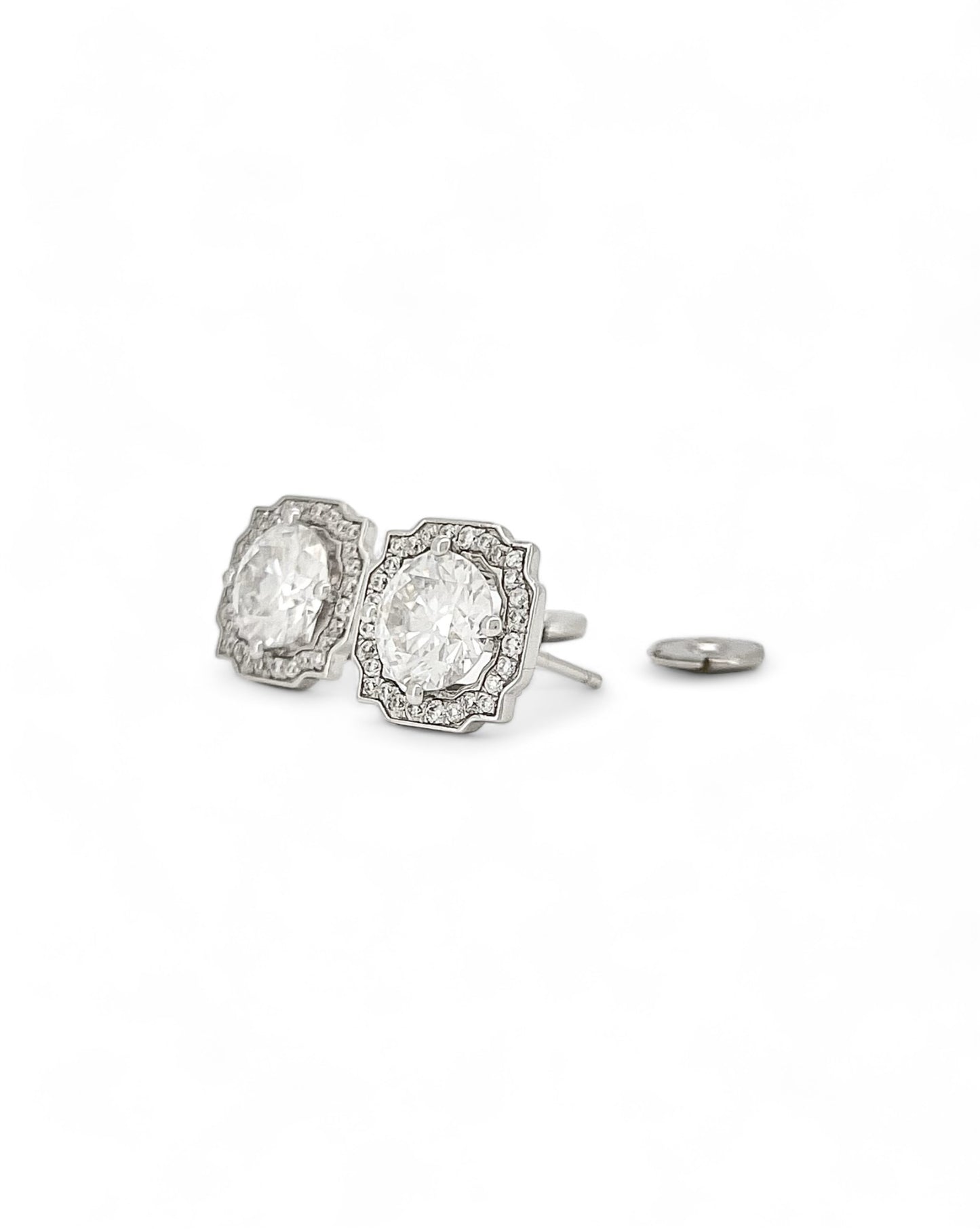 Empress Aura Moissanite Earrings