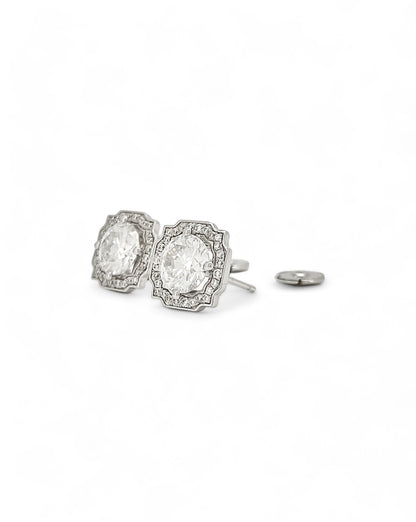 Empress Aura Moissanite Earrings