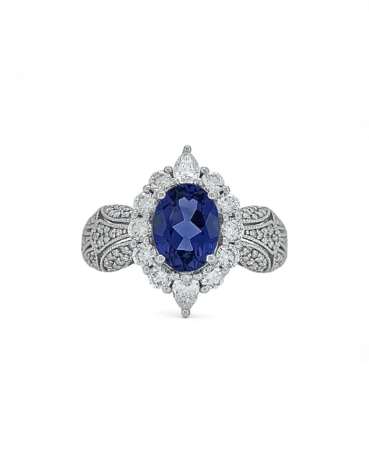 Heirloom Royal Twilight Bloom Diamond Ring