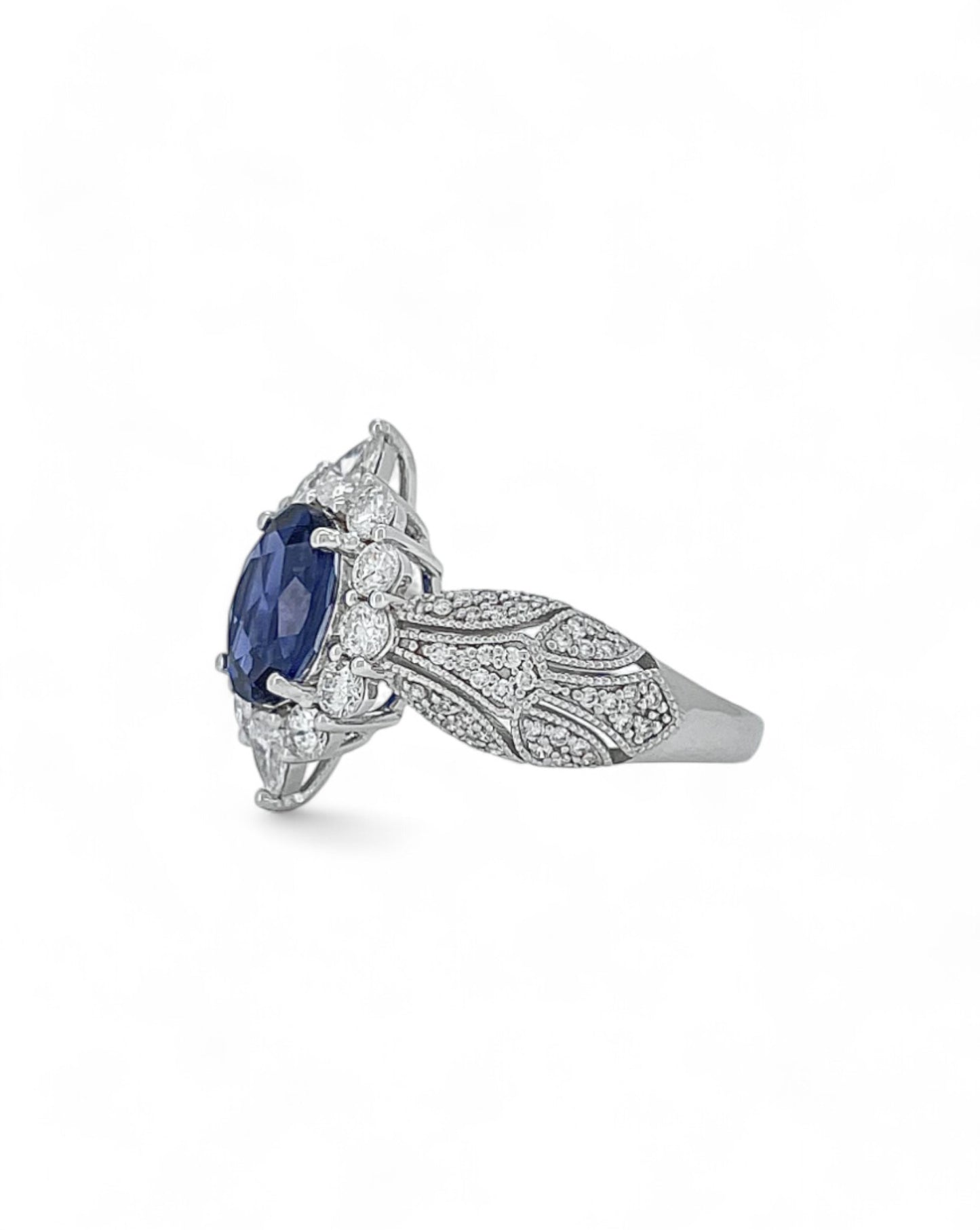 Heirloom Royal Twilight Bloom Diamond Ring