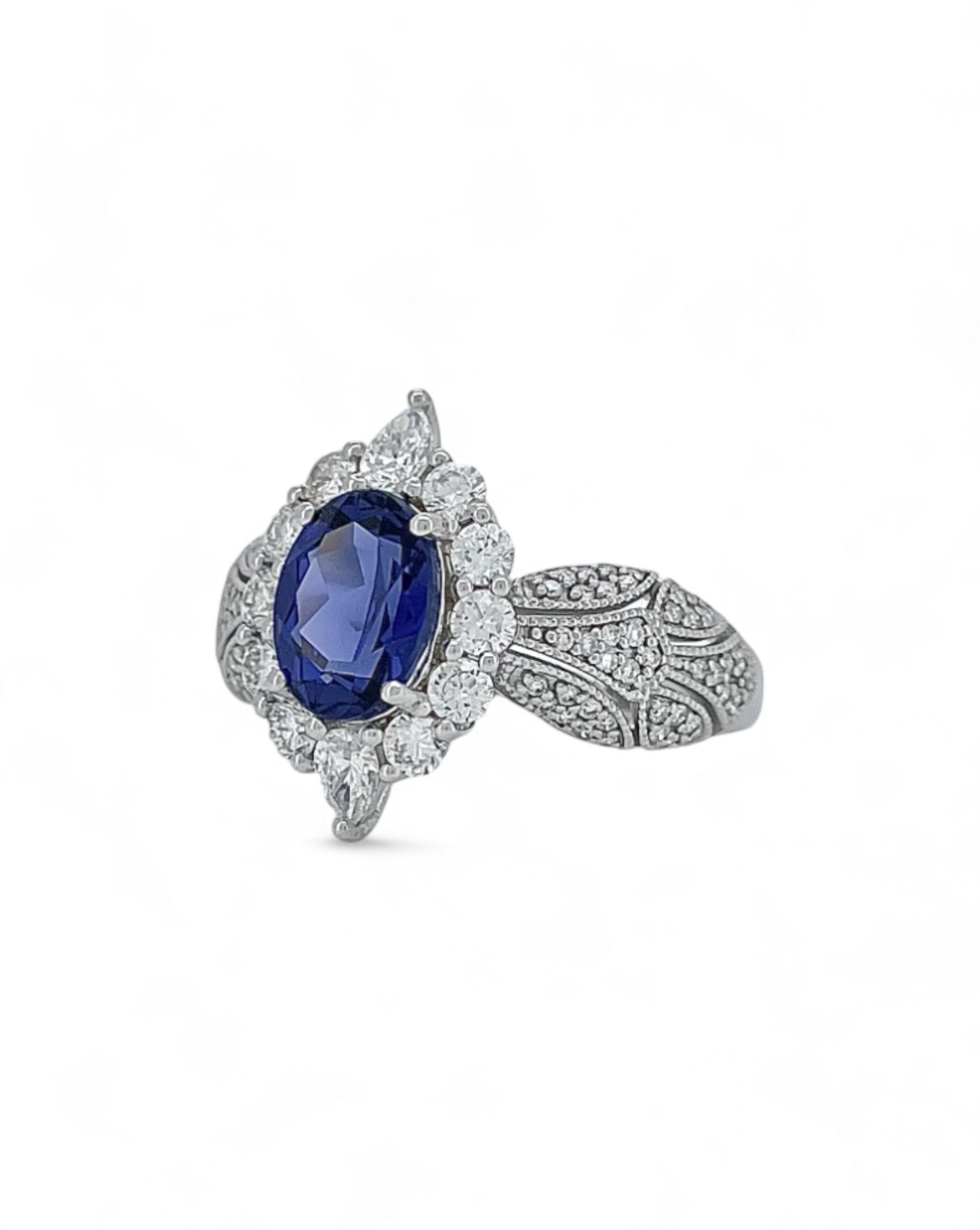 Heirloom Royal Twilight Bloom Diamond Ring