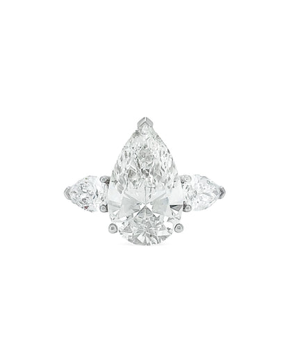 Elegance Pear Diamond Ring