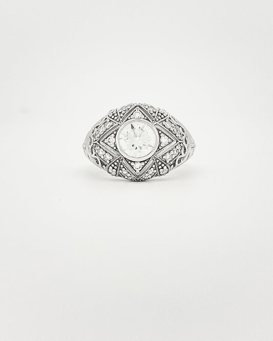 Heirloom Duchess Art Deco Diamond Ring