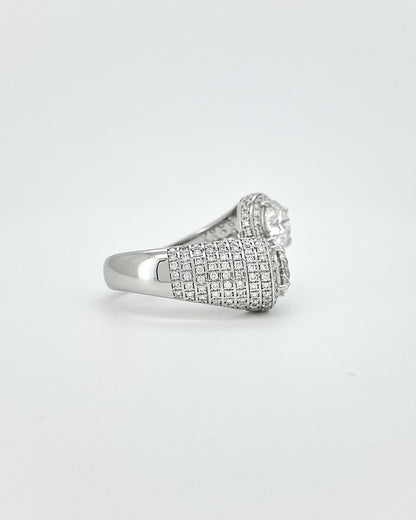 Heirloom Celestial Duo Diamond Signet Rings