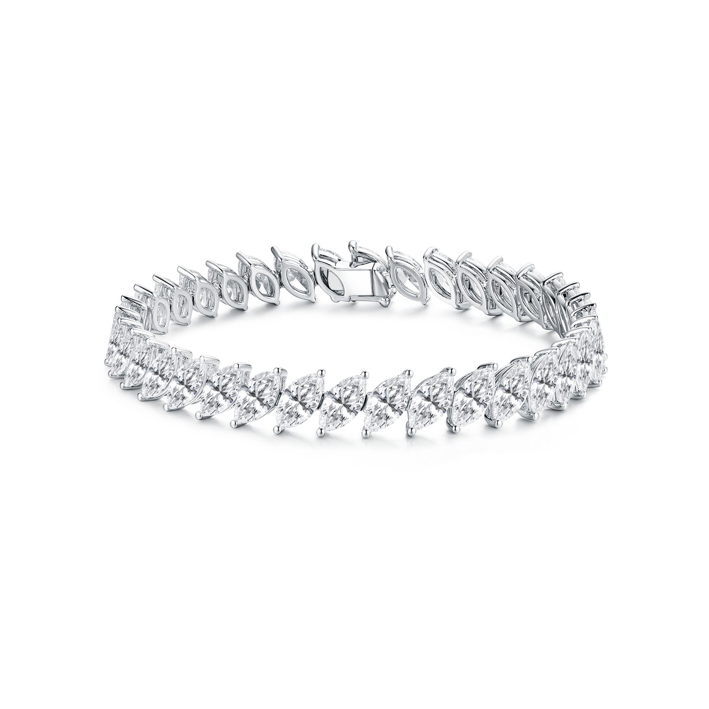 Moonlight Marquise Lab Diamond Tennis Bracelet