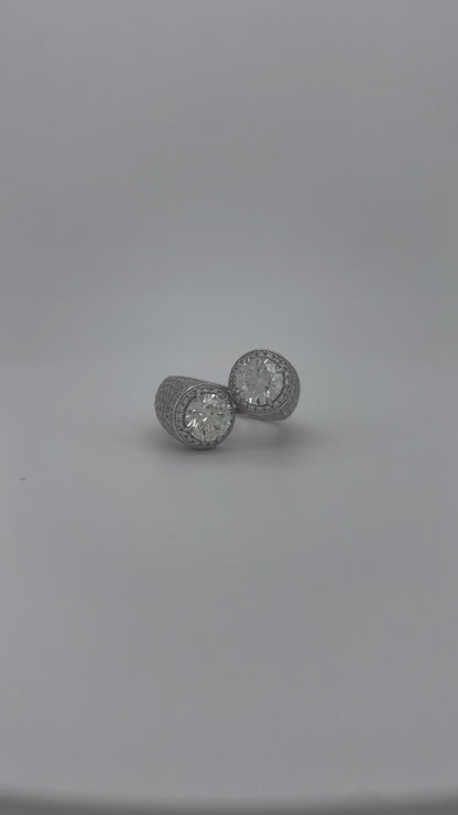 Heirloom Celestial Duo Diamond Signet Rings