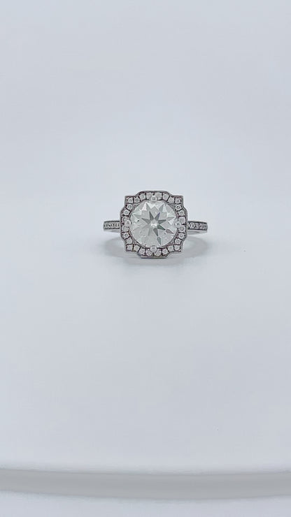 Empress Aura Moissanite Ring