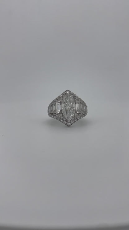 Heirloom Majestic Marquise Diamond Statement Ring