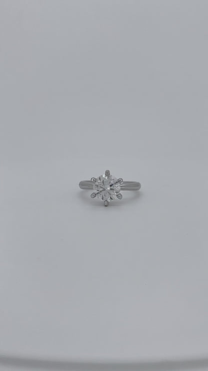 Classic Round Moissanite Ring