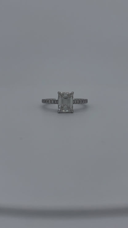 Privé Emerald Cut Moissanite Ring